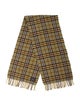 Burberry's Cashmere Nova Check Pattern Scarf
