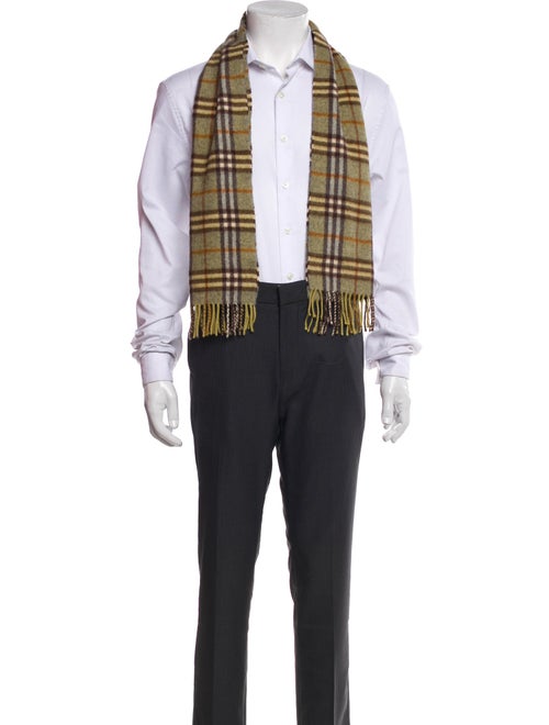 Burberry's Cashmere Nova Check Pattern Scarf
