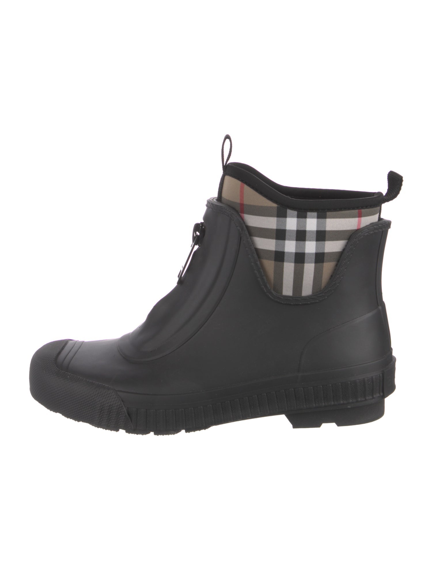 Burberry House Check Pattern Rubber Rain Boots
