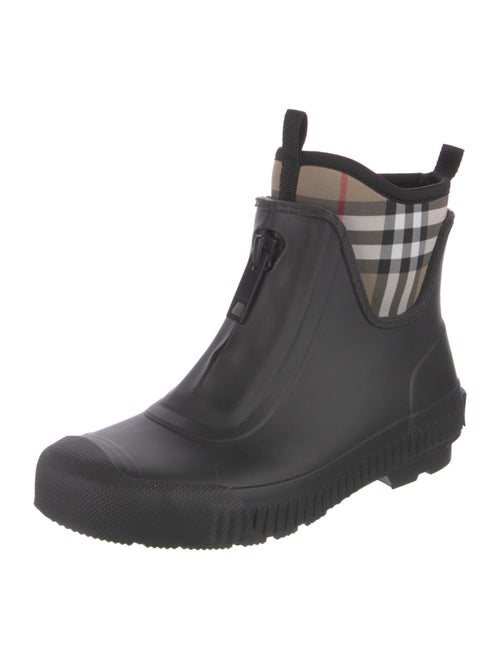 Burberry House Check Pattern Rubber Rain Boots