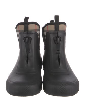 Burberry House Check Pattern Rubber Rain Boots
