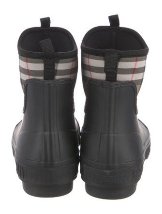 Burberry House Check Pattern Rubber Rain Boots