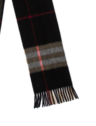 Burberry Cashmere Plaid Print Scarf