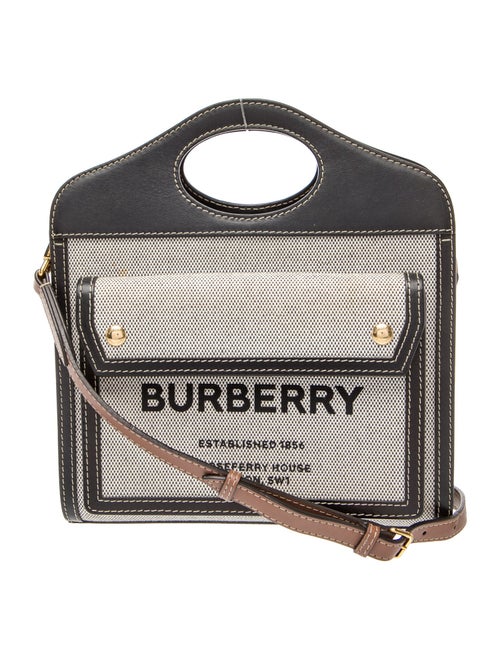 Burberry Canvas Canvas Two-Tone Pocket