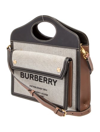 Burberry Canvas Canvas Two-Tone Pocket