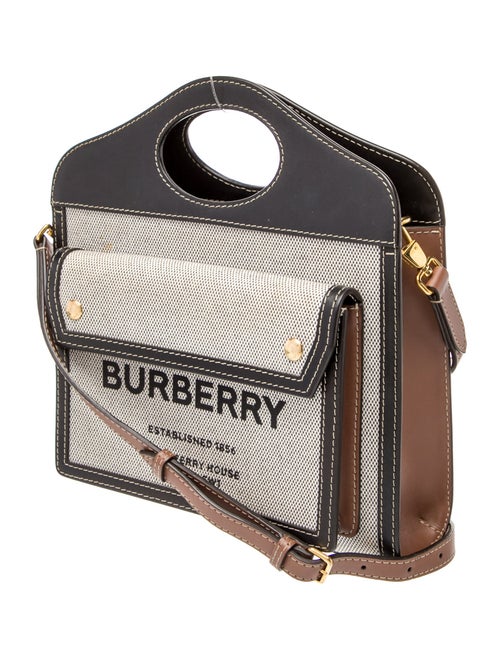 Burberry Canvas Canvas Two-Tone Pocket