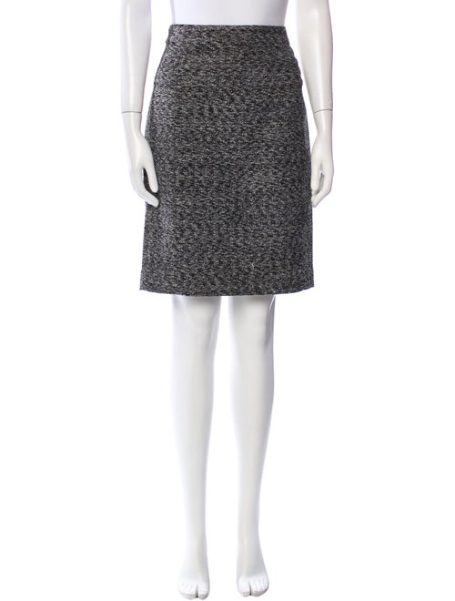 Burberry London Tweed Pattern Knee-Length Skirt