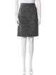 Burberry London Tweed Pattern Knee-Length Skirt