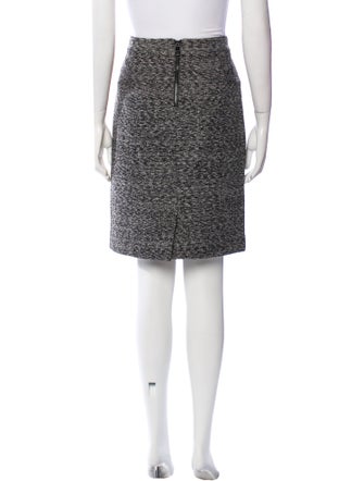 Burberry London Tweed Pattern Knee-Length Skirt