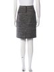 Burberry London Tweed Pattern Knee-Length Skirt