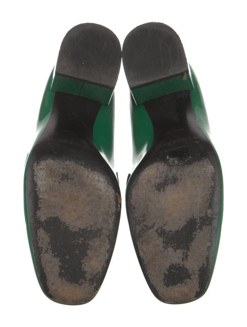 Burberry Patent Leather Chain-Link Accents Pumps