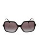 Burberry House Check Pattern Square Sunglasses