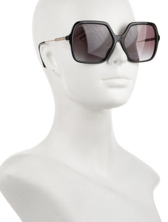 Burberry House Check Pattern Square Sunglasses