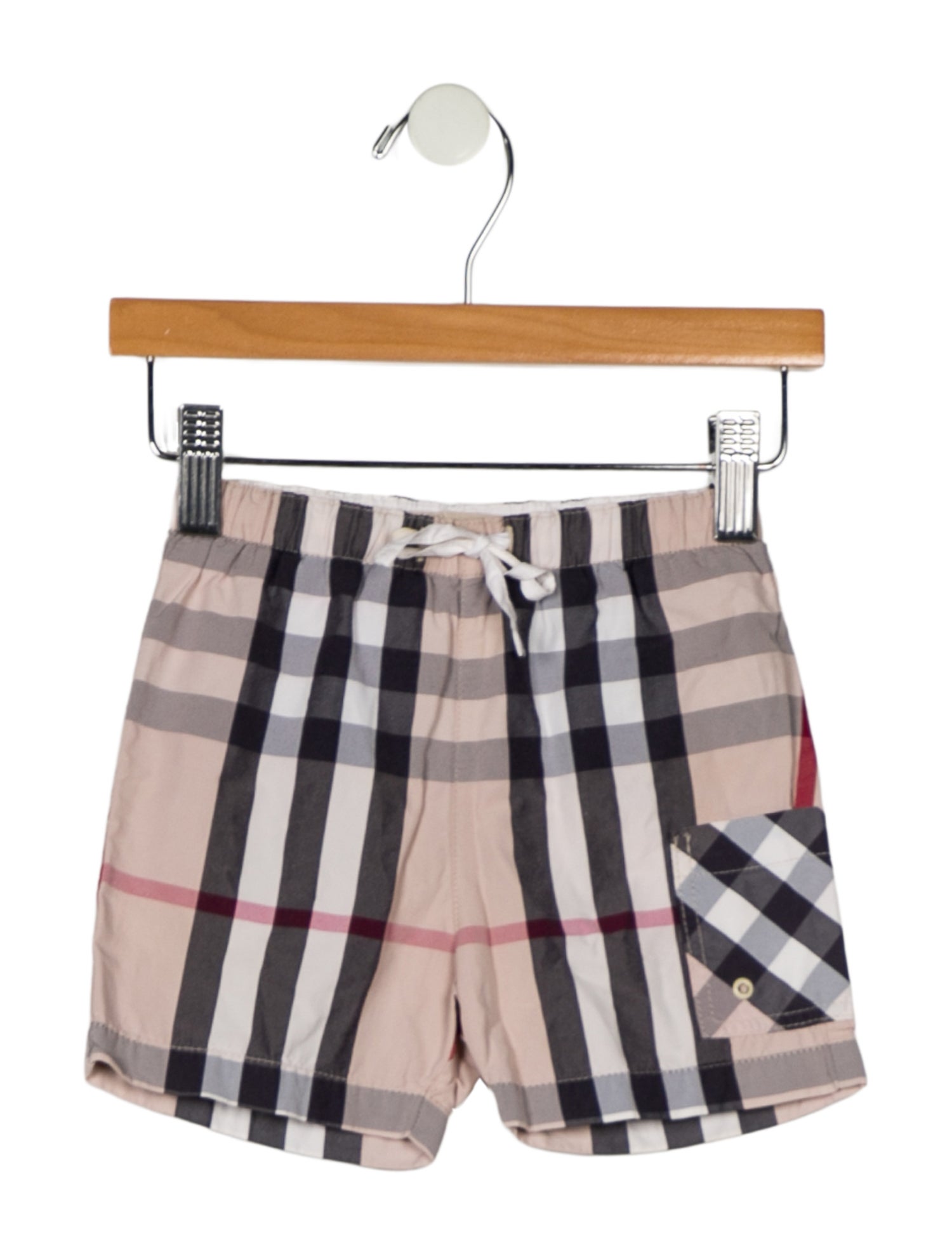 Burberry Synthetic-Blend Pattern Print Swim Shorts