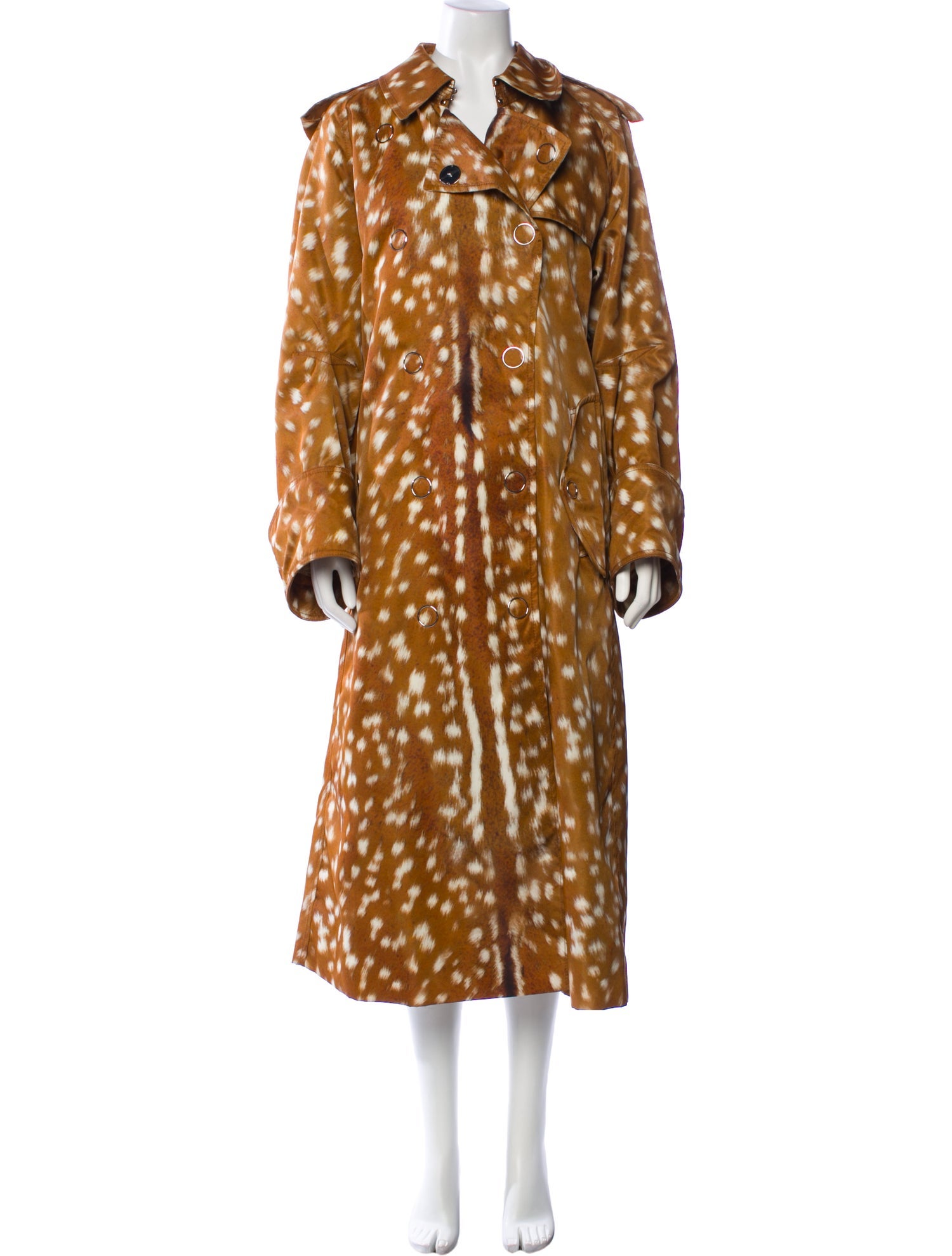 Burberry Nylon Animal Print Coat