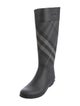 Burberry Rubber Plaid Print Rain Boots