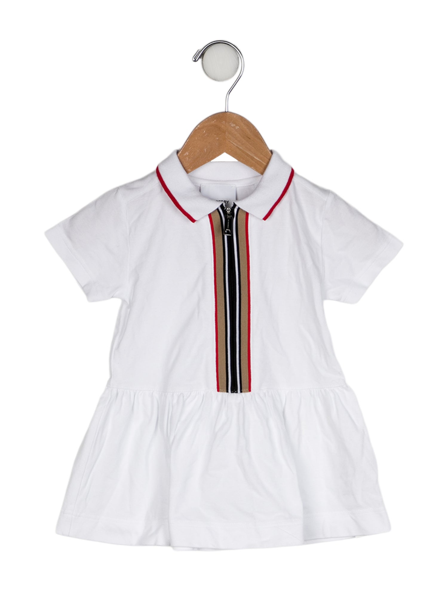 Burberry Check Trim Casual Dress