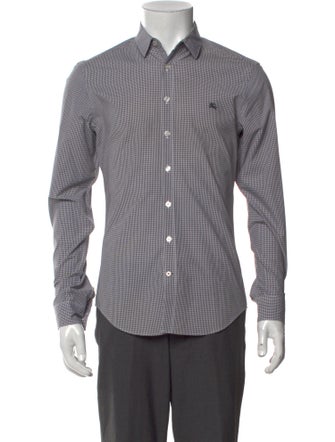 Burberry Brit Nova Check Pattern Long Sleeve Dress Shirt