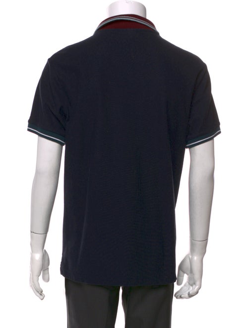 Burberry TB Monogram V-Neck Polo Shirt
