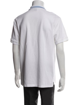 Burberry Nova Check Pattern Crew Neck Polo Shirt