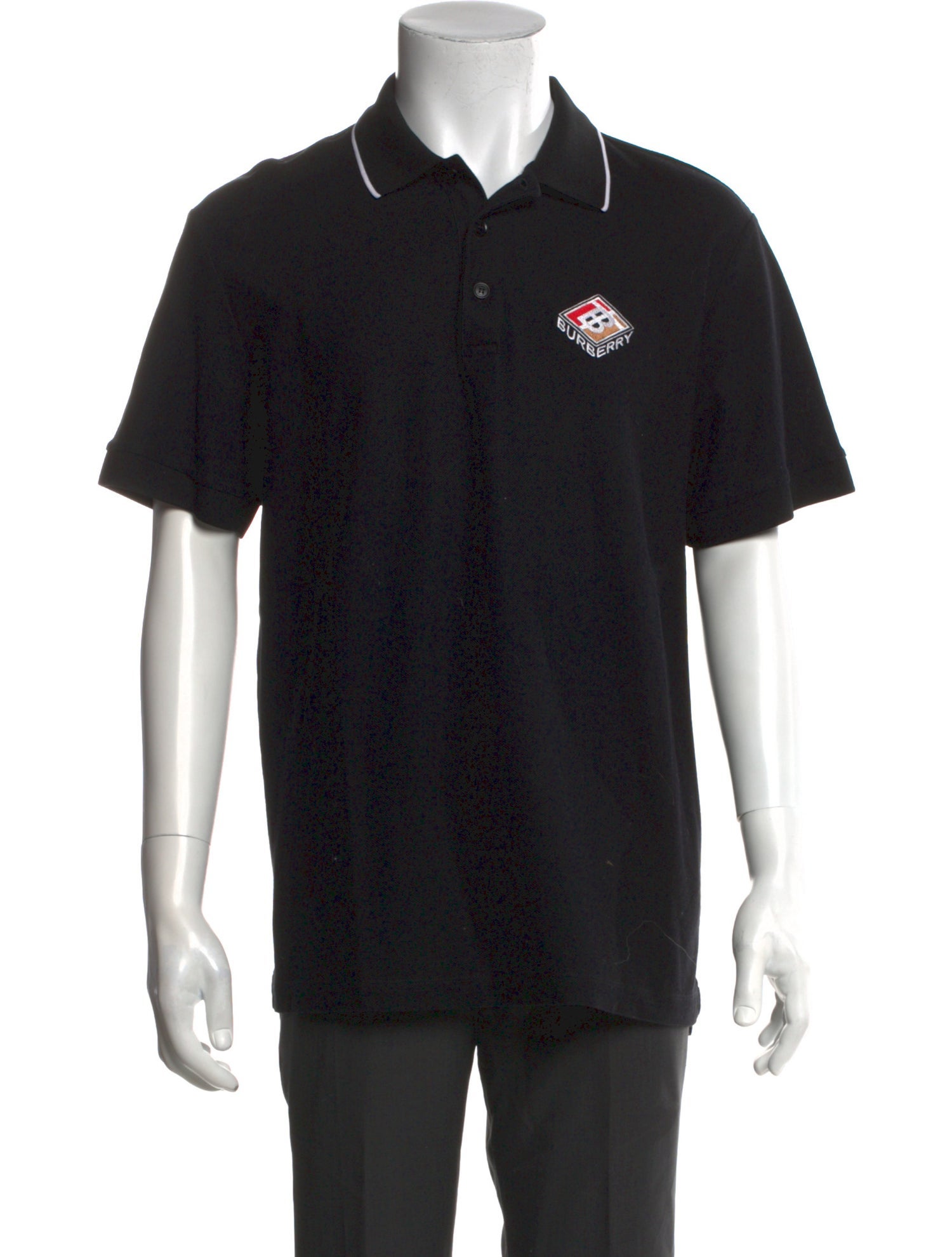 Burberry TB Monogram Graphic Print Polo Shirt