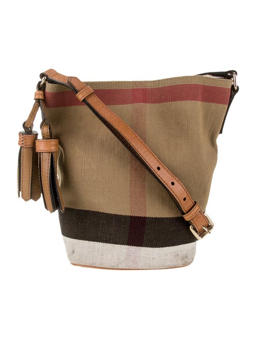 Burberry Exploded Check Bucket Bag