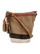 Burberry Exploded Check Bucket Bag