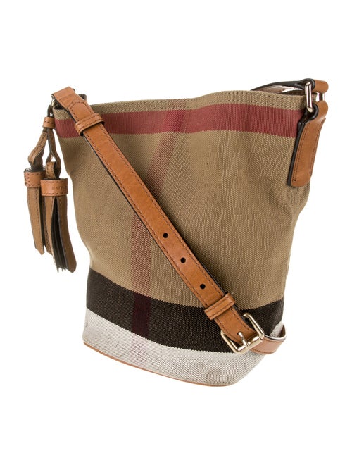 Burberry Exploded Check Bucket Bag
