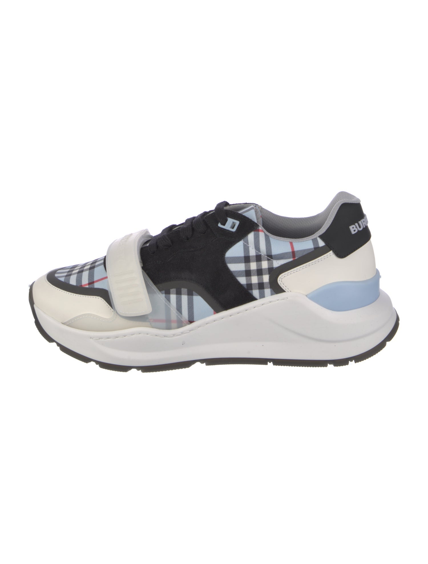Burberry Nova Check Pattern Canvas Sneakers