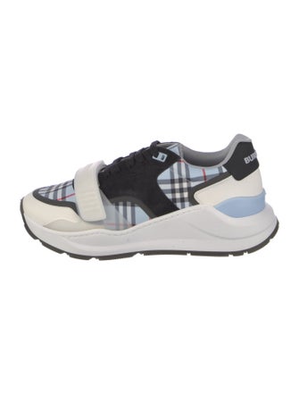 Burberry Nova Check Pattern Canvas Sneakers