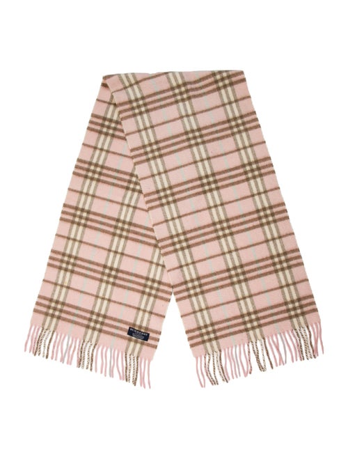 Burberry Cashmere House Check Pattern Scarf
