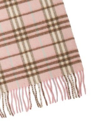 Burberry Cashmere House Check Pattern Scarf