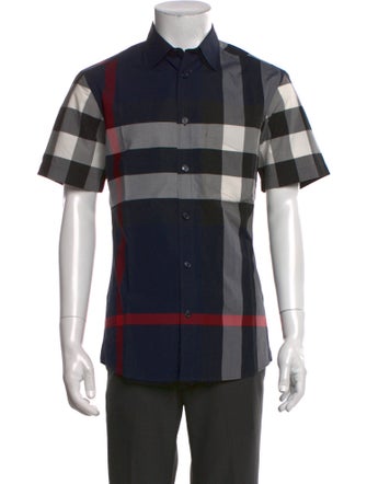 Burberry Abstract Check Short Sleeve Shirt