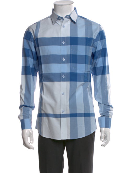 Burberry Exploded Check Pattern Long Sleeve Shirt