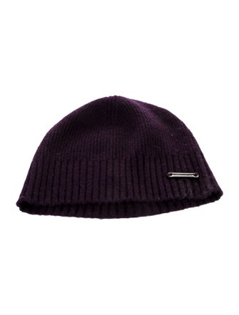 Burberry Logo Cashmere Beanie Hat