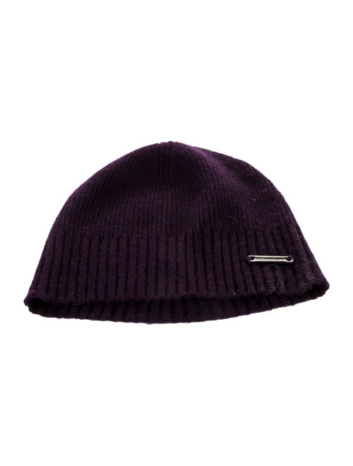 Burberry Logo Cashmere Beanie Hat