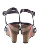 Burberry Nova Check Pattern Leather Sandals