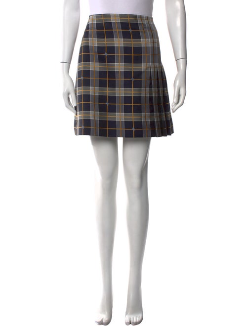 Burberry Plaid Print Mini Skirt