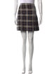 Burberry Plaid Print Mini Skirt