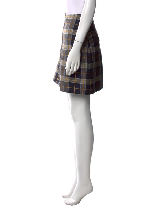Burberry Plaid Print Mini Skirt