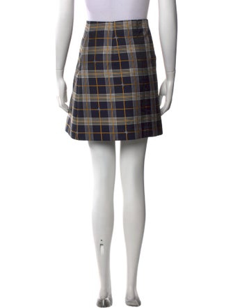 Burberry Plaid Print Mini Skirt