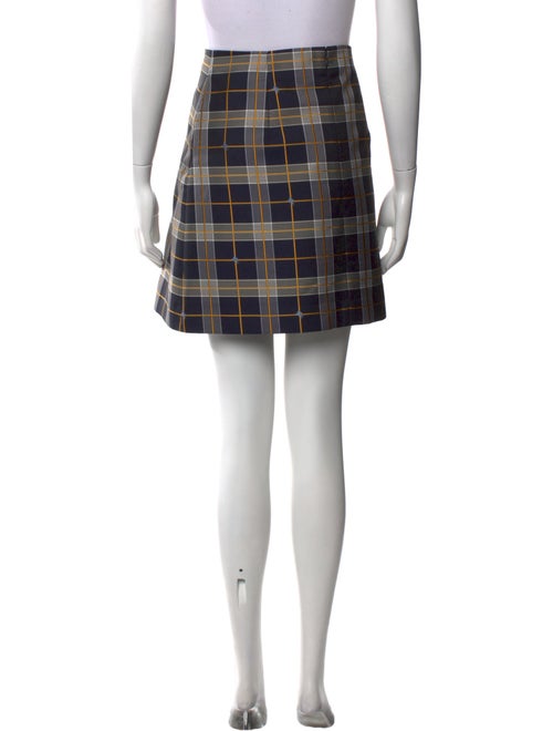 Burberry Plaid Print Mini Skirt