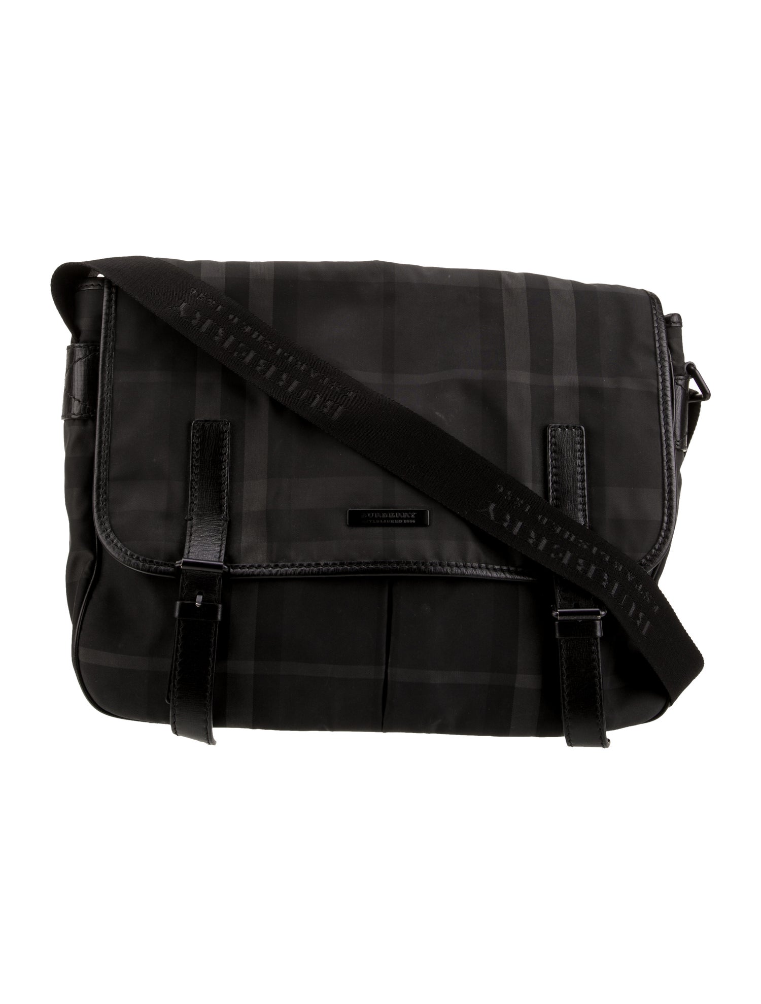 Burberry Smoked Check Messenger Bag