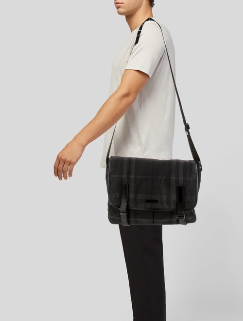 Burberry Smoked Check Messenger Bag