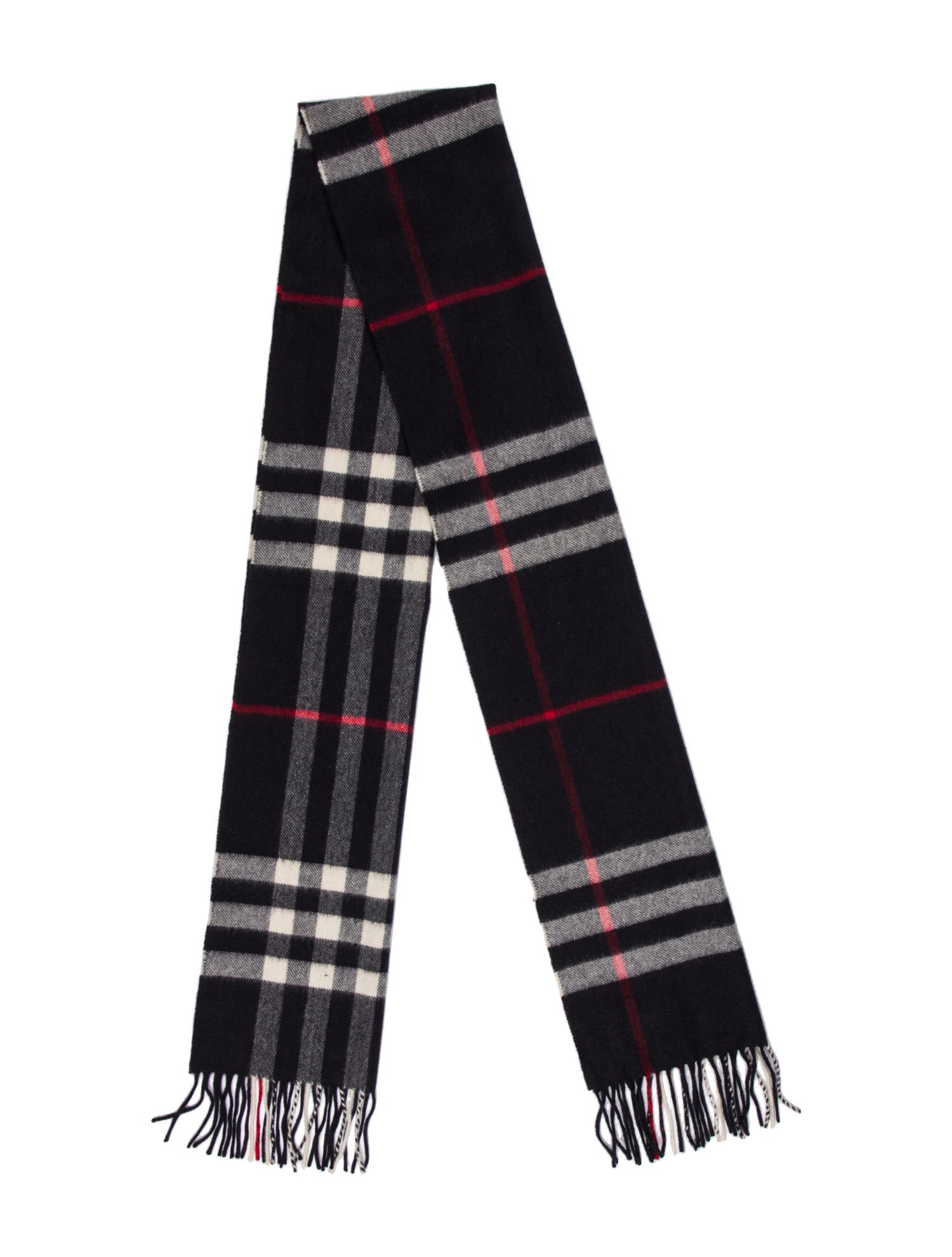 Burberry Cashmere House Check Pattern Scarf
