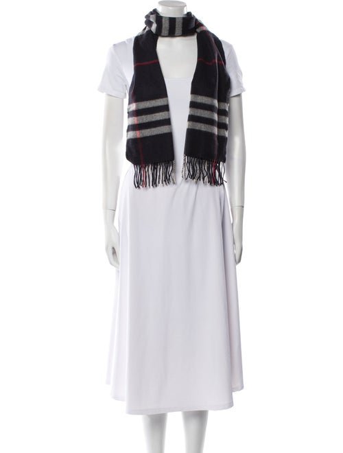 Burberry Cashmere House Check Pattern Scarf