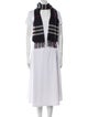 Burberry Cashmere House Check Pattern Scarf