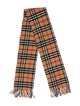 Burberry Cashmere Nova Check Pattern Scarf