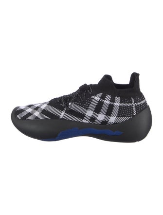 Burberry Plaid Print Sneakers