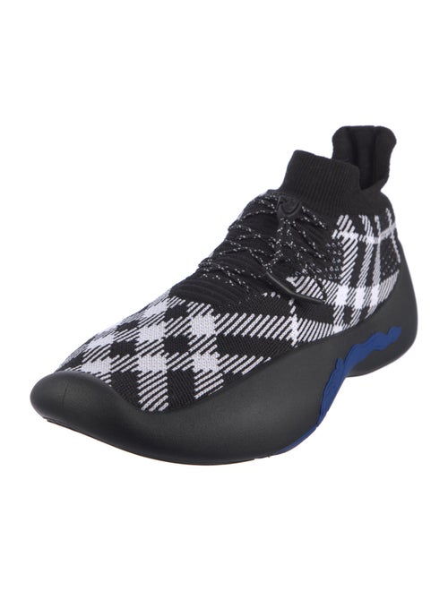 Burberry Plaid Print Sneakers